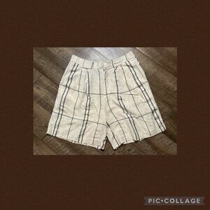 Vtg 80s/90s Esprit Collection Boardwalk Shorts Pleaded Bermuda Stripe s/Medium